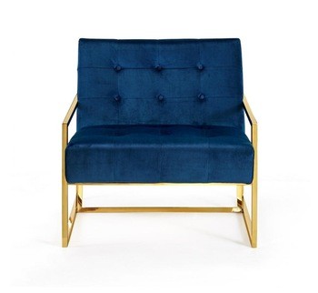 Pierre Accen Goldt Chair in velvet fabric