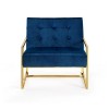 Pierre Accen Goldt Chair in velvet fabric